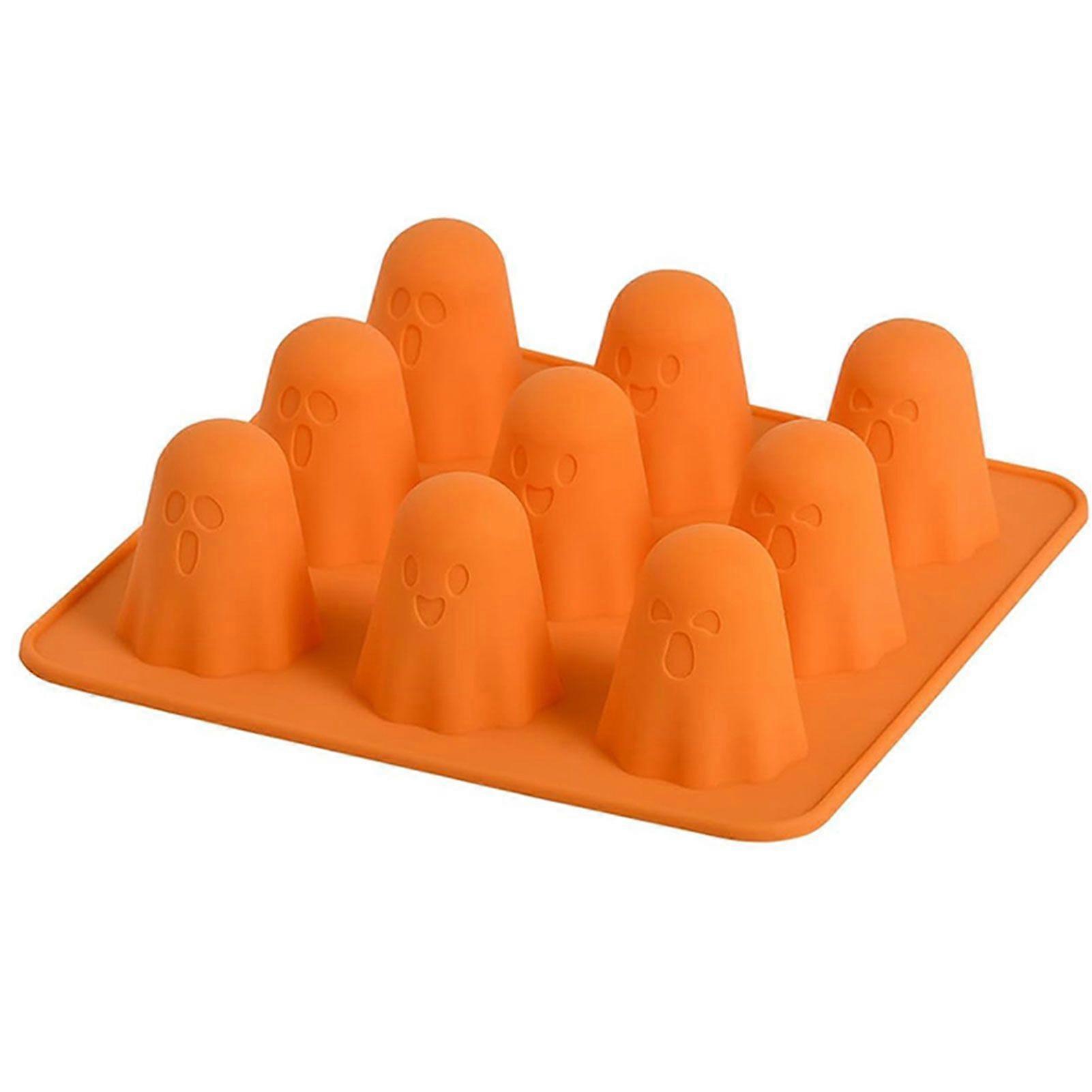 3D Ghosts Silicone Molds - Non-Stick, BPA-Free, Food Grade for DIY Crafts, Fondant, Chocolate, and Resin Baking