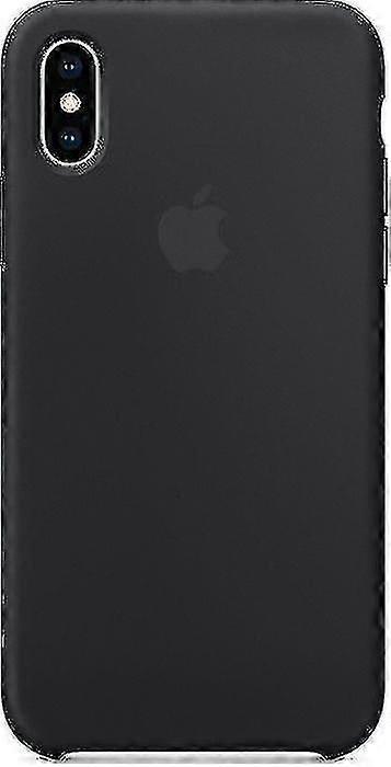Apple Silicone Microfiber Protective Case For Iphone X/xs-black