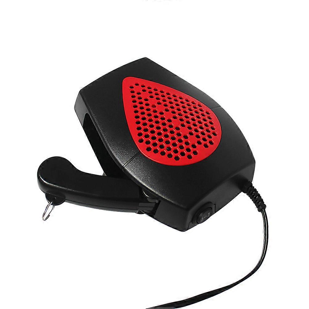Portable Heater Fan for Car Vehicle Accessory in-Car Camping Red Lighter Plug 1Set