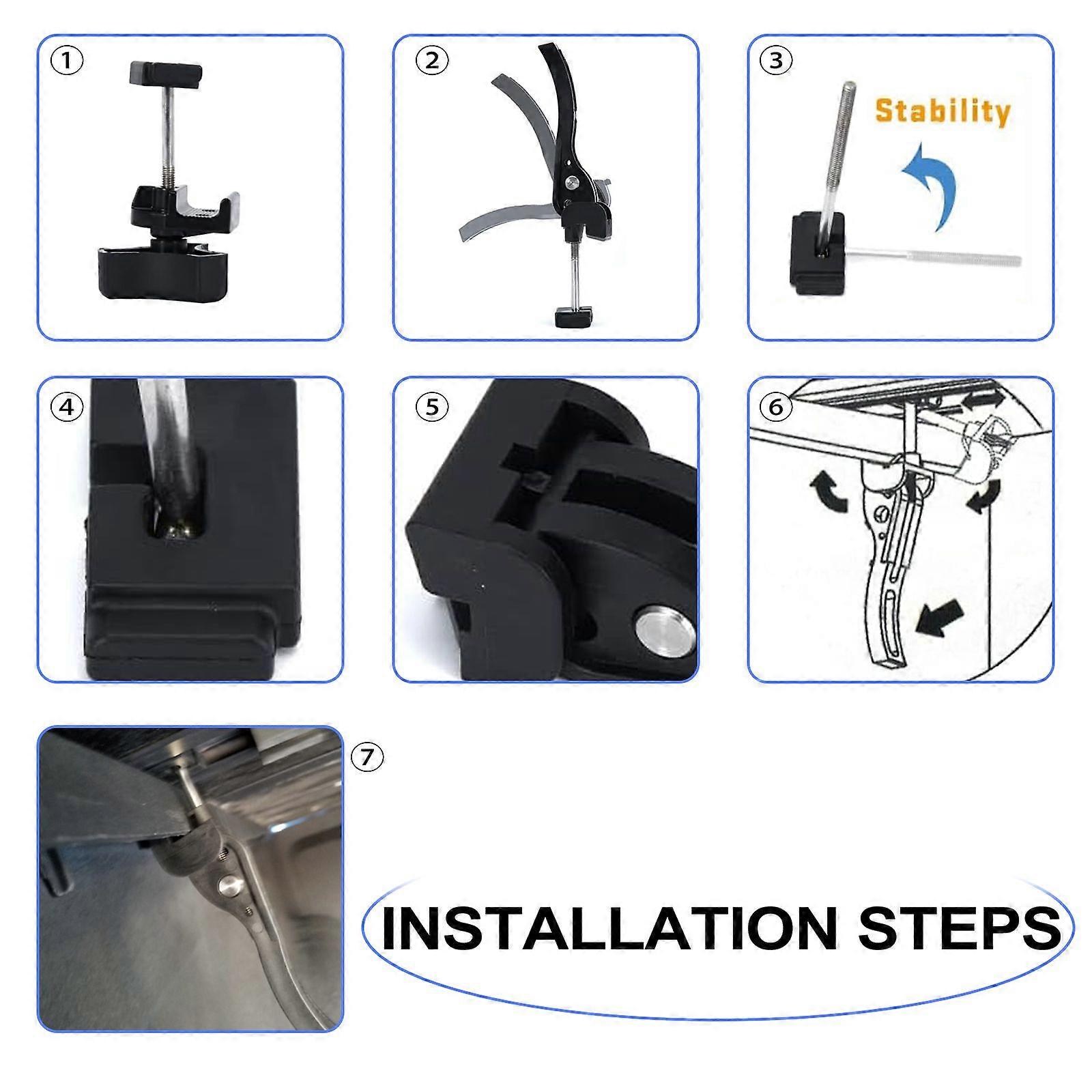 Truck Tonneau Cover Replacement Installation Accessory for Hard Tri-fold and Quad-fold Truck Bed Cover Include Screw, T-Bolt and Tonneau Cover Clamp,
