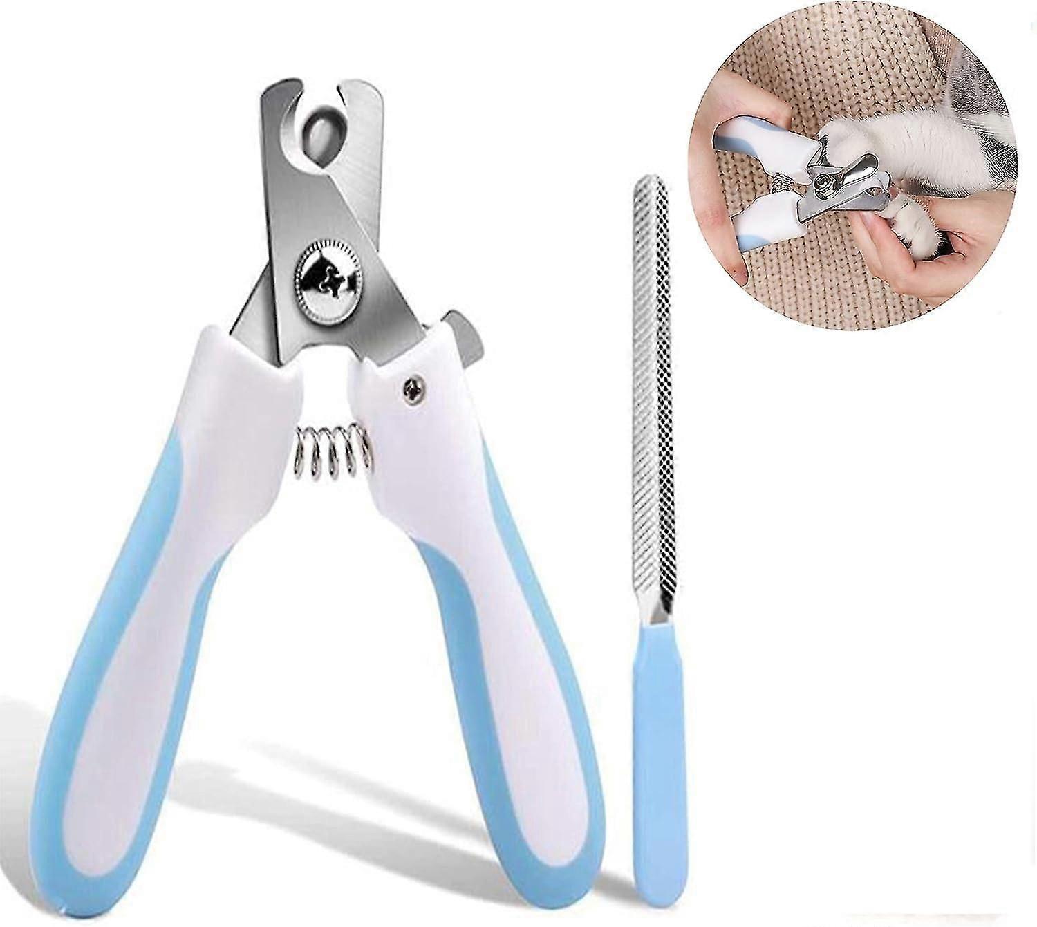 Claw scissors, professional claw care, claw clippers with safe spacer and claw file for large and me