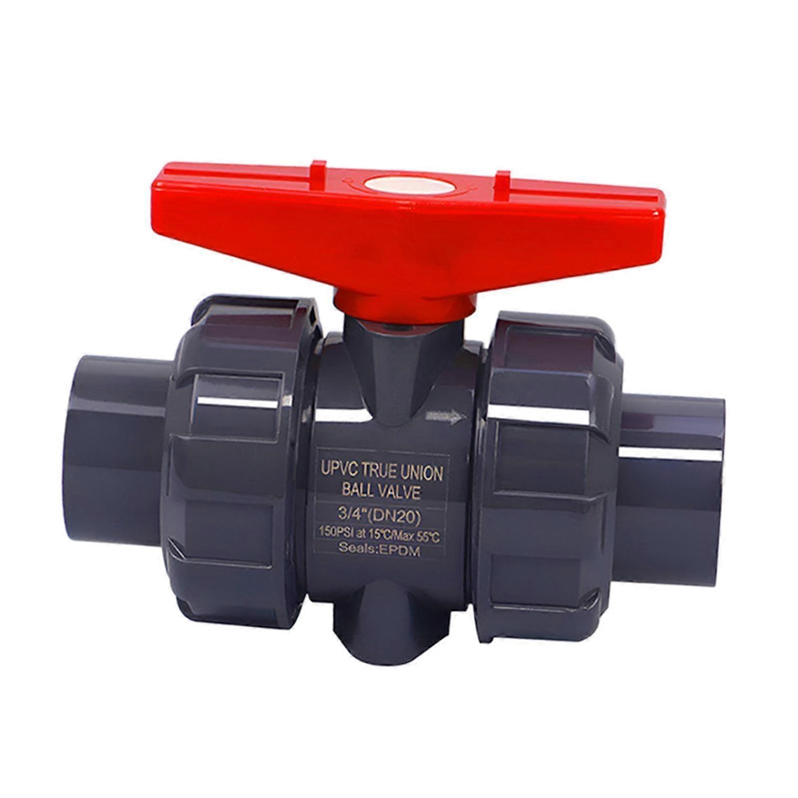 PVC Ball Valve for Rain Barrel, Pools and Aquariums Ref: 8119