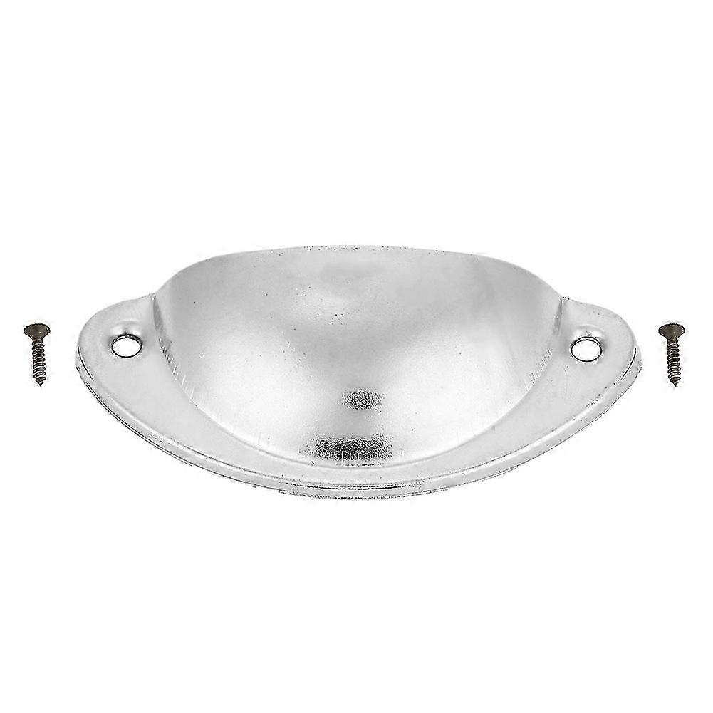 Metal Drawer Cabinet Furniture Knob Antique Shell Pull Handle Handware Fitting (Silver)
