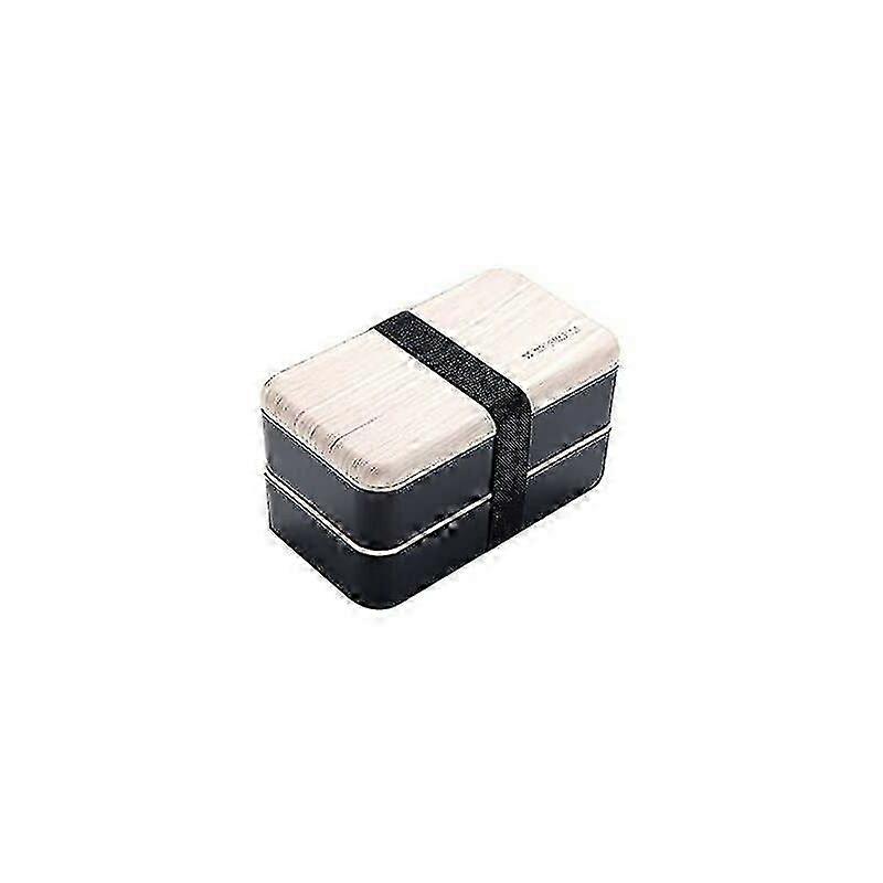 Net red double-layer Japanese lunch box, plastic compartment lunch box, adult office worker, box