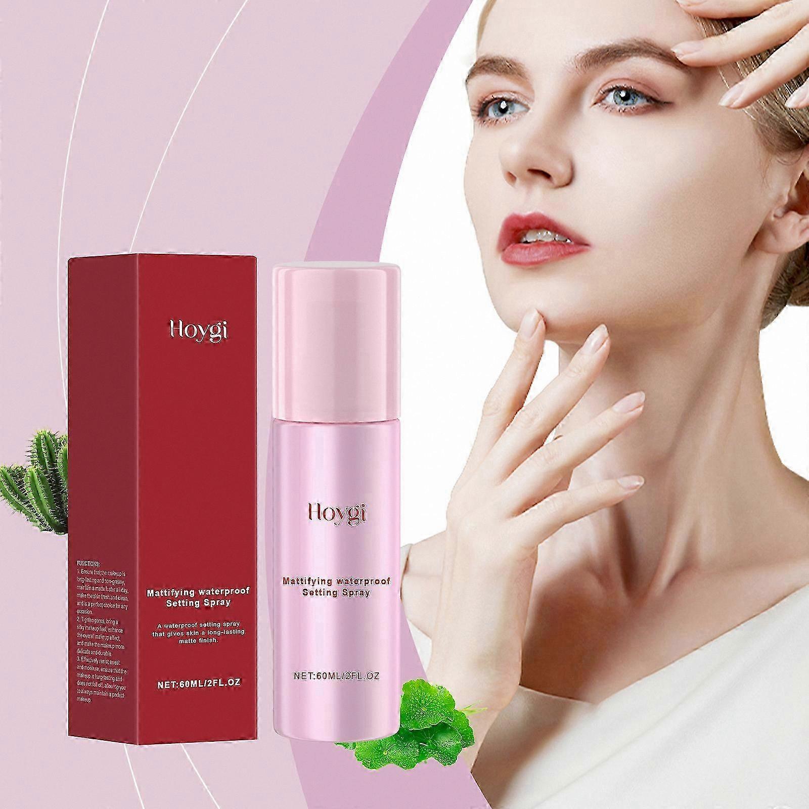 Matte Finish Makeup Setting Spray for Long-Lasting Oil Control and Hydration, Lightweight Waterproof Formula for All-Day Wear