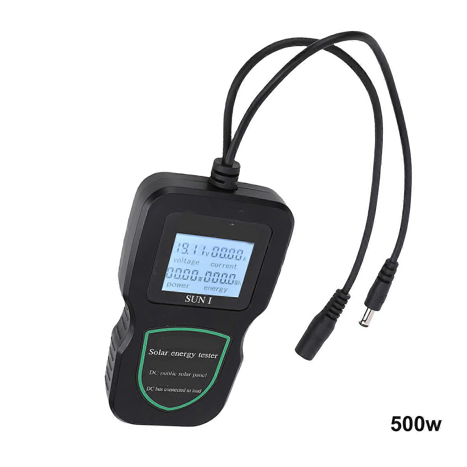 Portable MPPT Photovoltaic Panel Multimeter Solar Panel Tester Instrument Tool Solar Energy Meter 100W/200W/300W/500W Multicolor