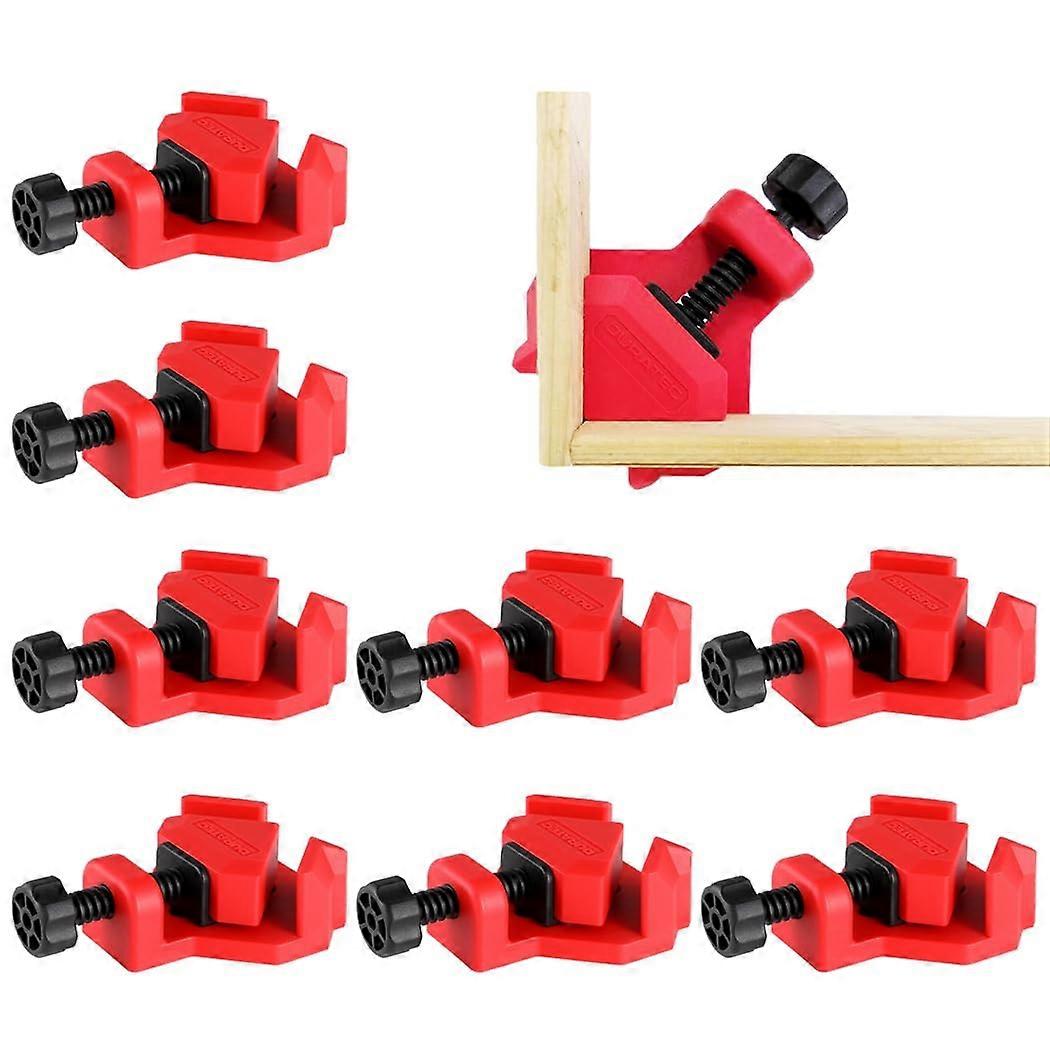 8 Piece 90 Degree Adjustable Right Angle Clamps Plastic Frame Holders With SingleHandle For Woodworking And Welding