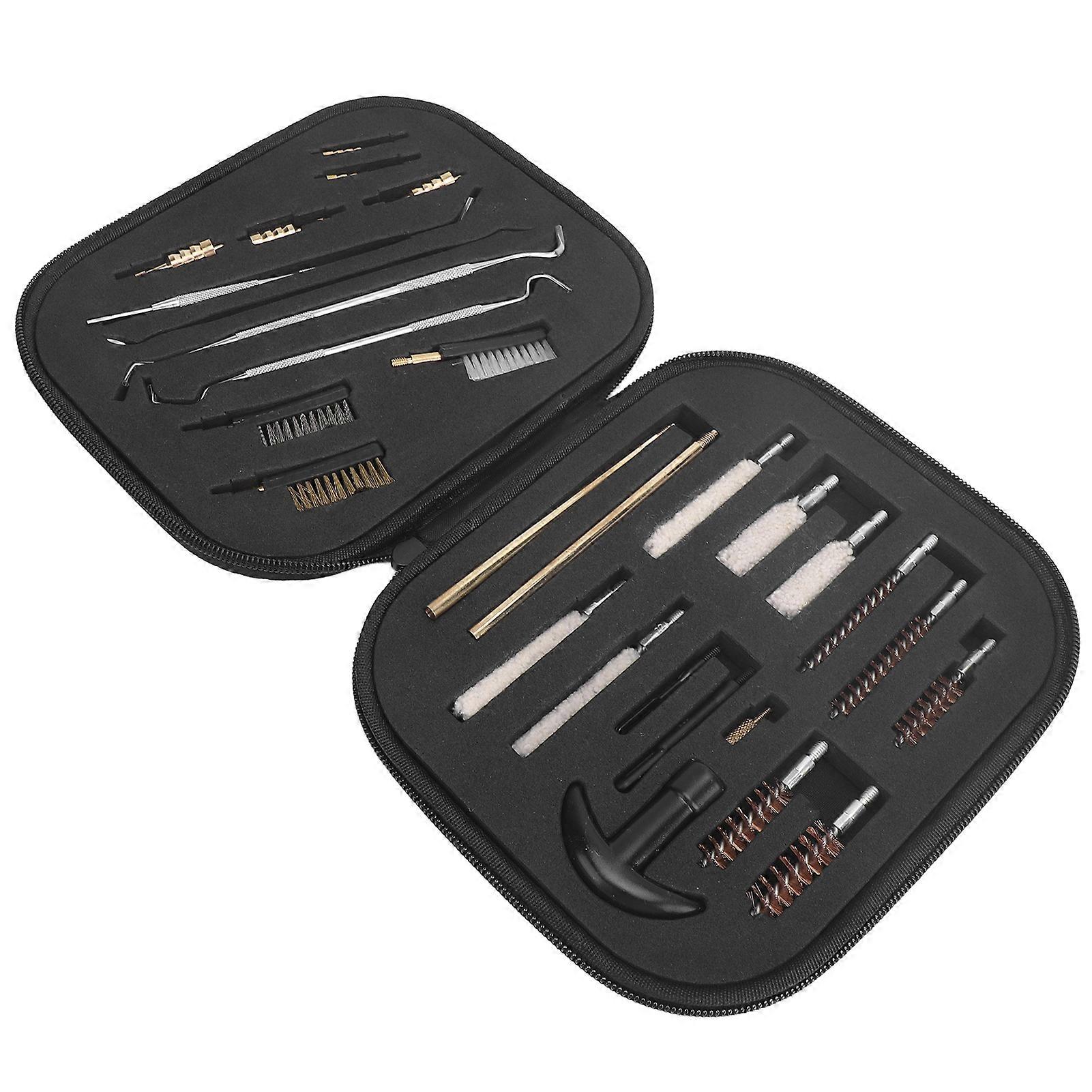 28PCS Copper Hunting Barrel Cleaning Rod Kit with Carrying Case