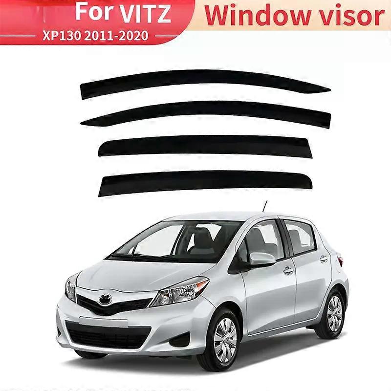 For TOYOTA VITZ 2011-2020 Accessories Window Visors Weathershields Wind Rain Guard Deflectors Visors Rain Guard Shades Ventvisor-fj