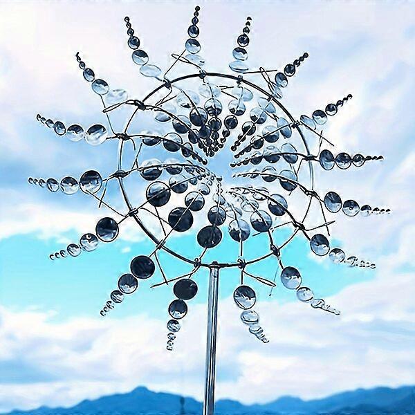 Metal wind spinner, 1 piece, durable iron wind-driven design