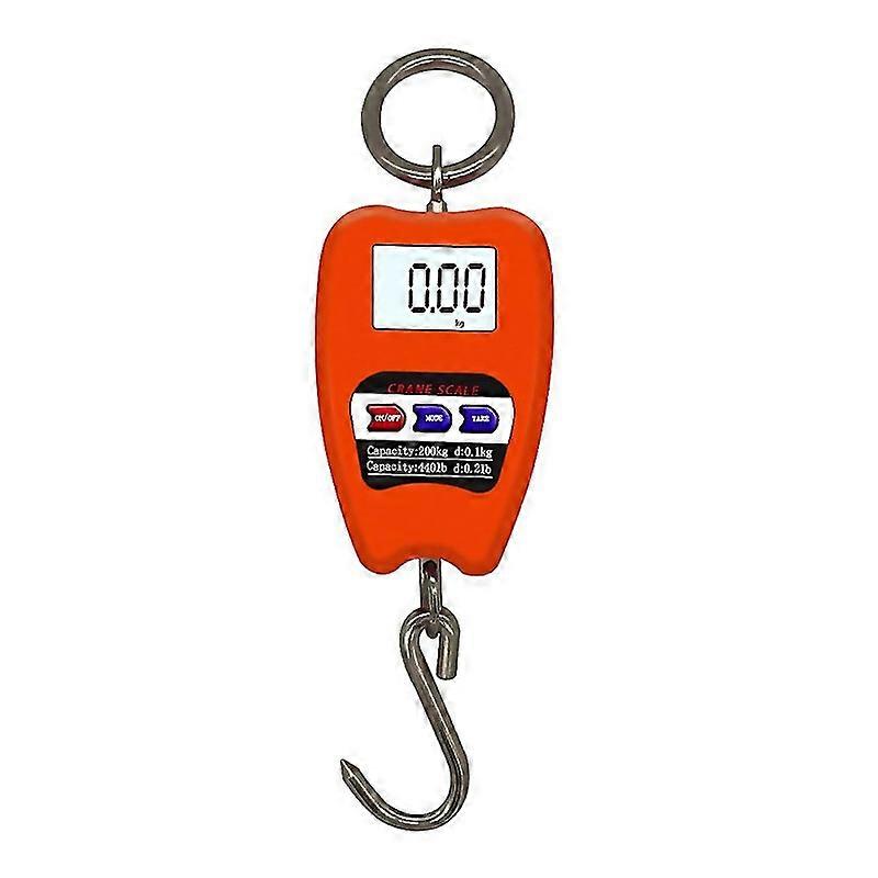 For Mini Crane Scale Weighing Digital Industrial Hanging Scale  Orange
