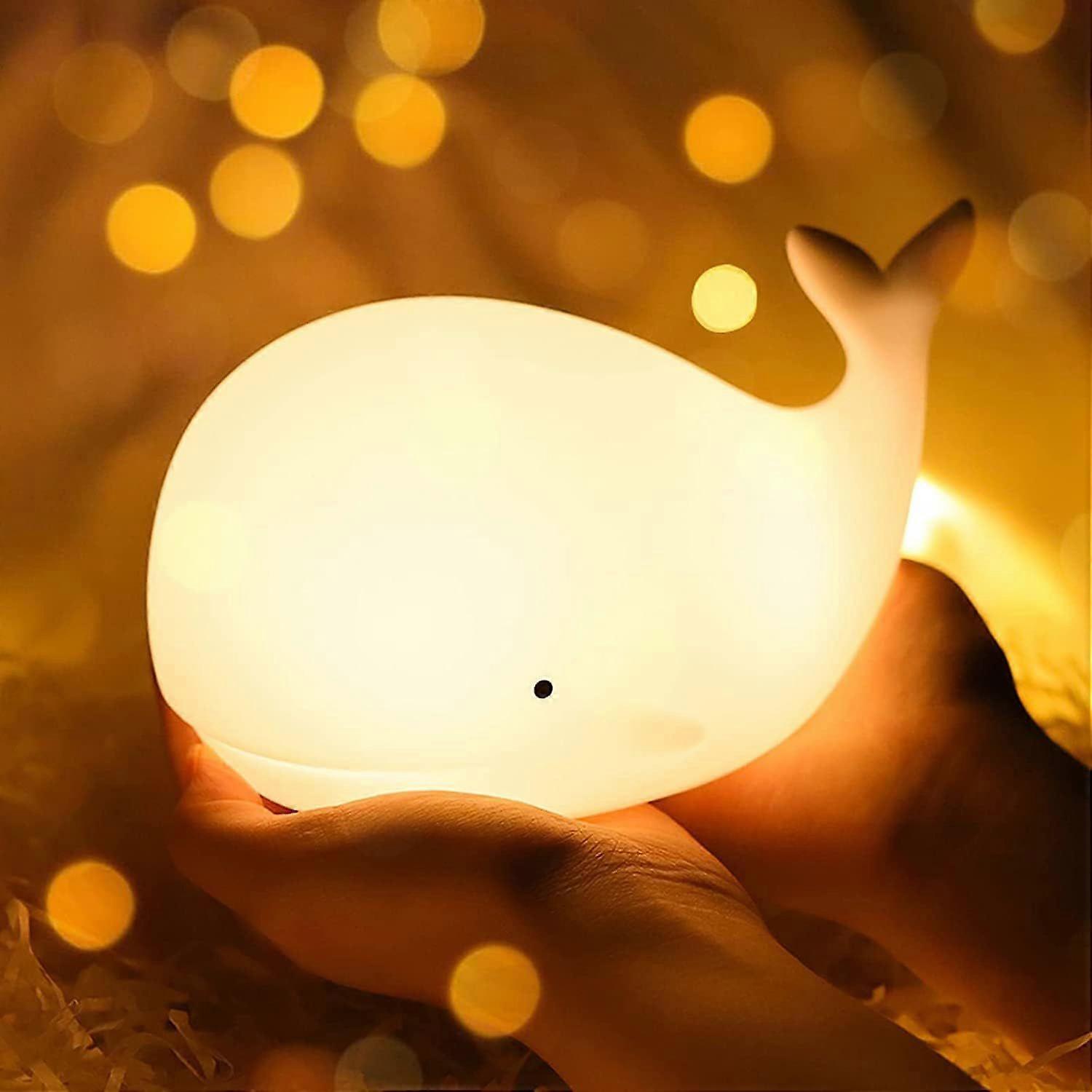 Led night light, silicone duck night lamp timer dimmable touch USB children's