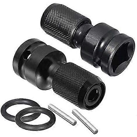 2 Pack Telescopic Socket Adapter 1/2 Drive Square to 1/4 Hex Socket Adapters