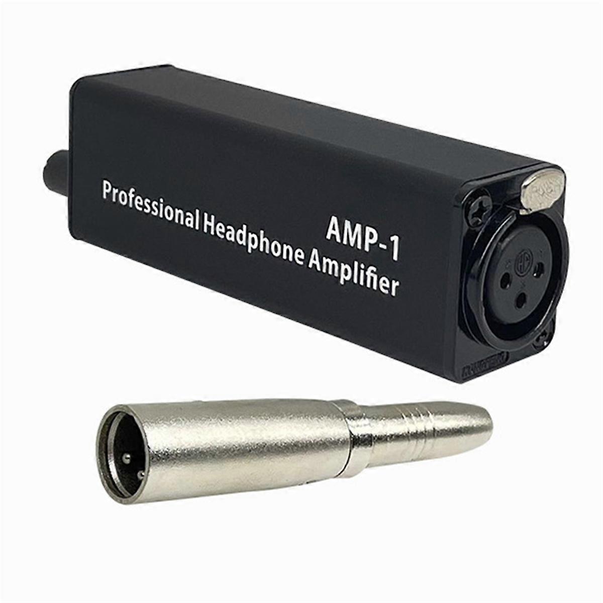 Portable XLR to 3.5MM Audio Interface Mini HIFI Headphone Amplifier
