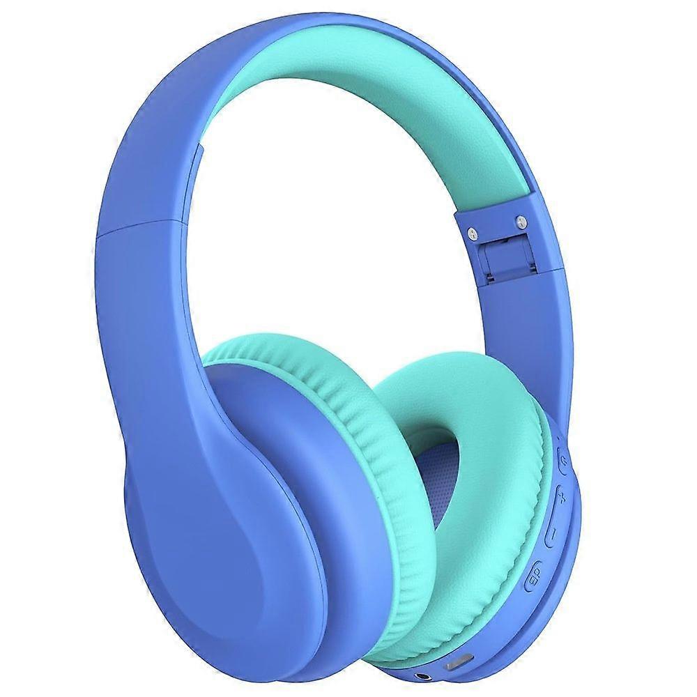 Kids Bluetooth Headphones 85/94dB Volume Limit Bluetooth 5.3 with Built-in Microphone(Blue)