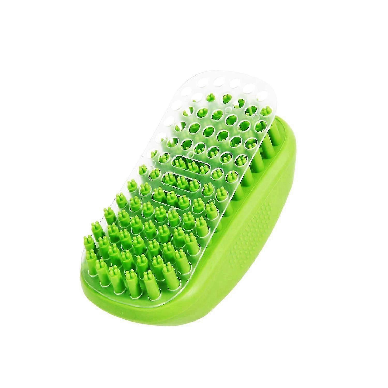 Professional Dog Shampoo Grooming Brush for Washing & Massaging Dogs, Cats, Horses. Soft Rubber Bristles