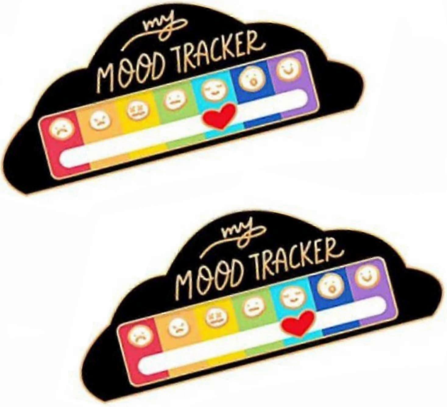 2pcs Funny Social Battery Pin, Interactive Enamel Mood Pin For 7 Days, Lucky Enamel Pins For Clothing Backpack Decoration-Yvan