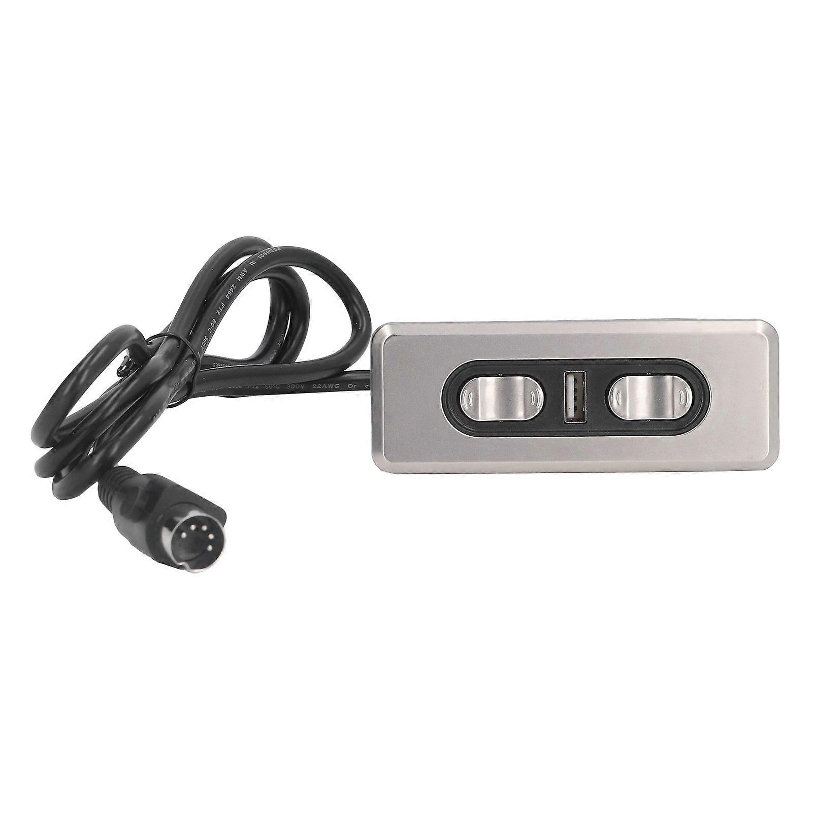 Dual Motor 12V/29V Electric Sofa Controller Recliner Lift Controller with USB Charging Port 5P Lift Chair Control Switch