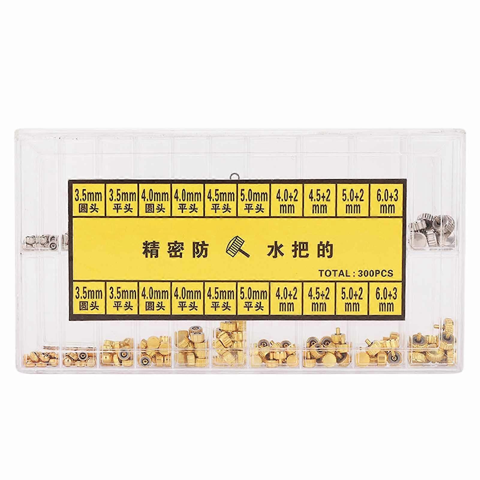 Water proof Assorted Watch Crown Parts Replacement Accessories Watch Repairing Tool Kit