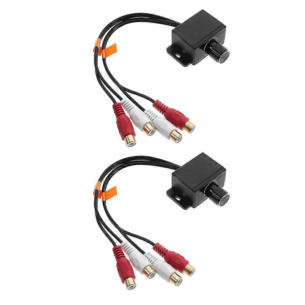 Universal Bass Control Knob Rca Audio Amplifier for Car Audio System 6Pcs