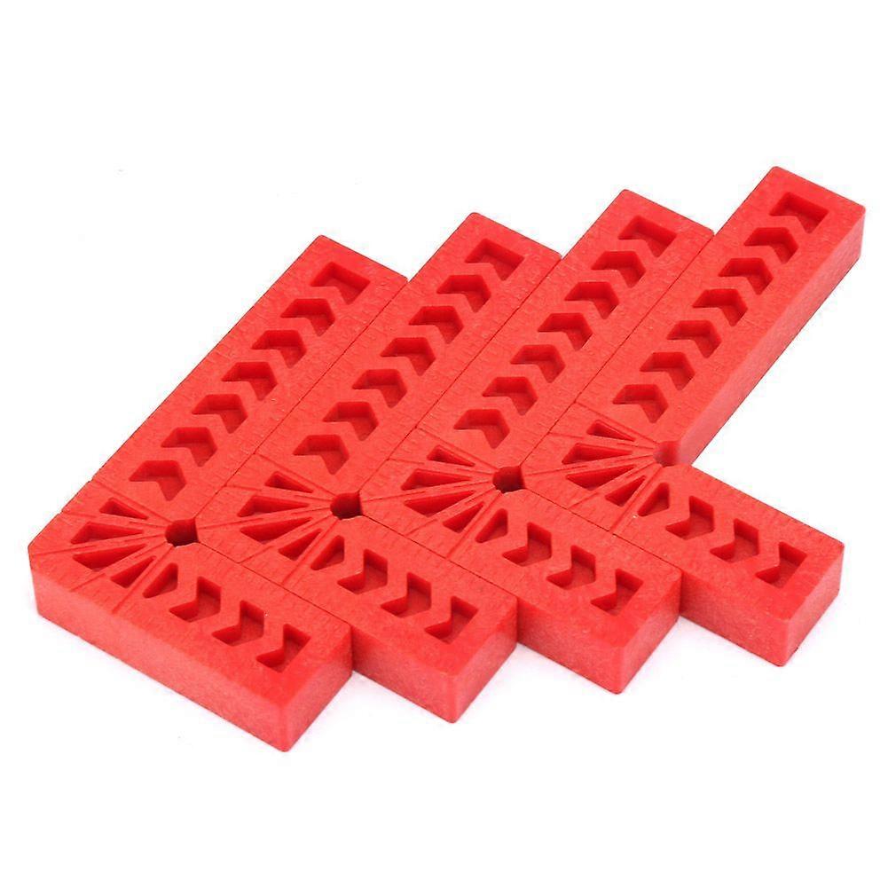 4Pcs Plastic L Type 90 Degree Right Angle Ruler Woodworking Tool Auxiliary Locator(3in)