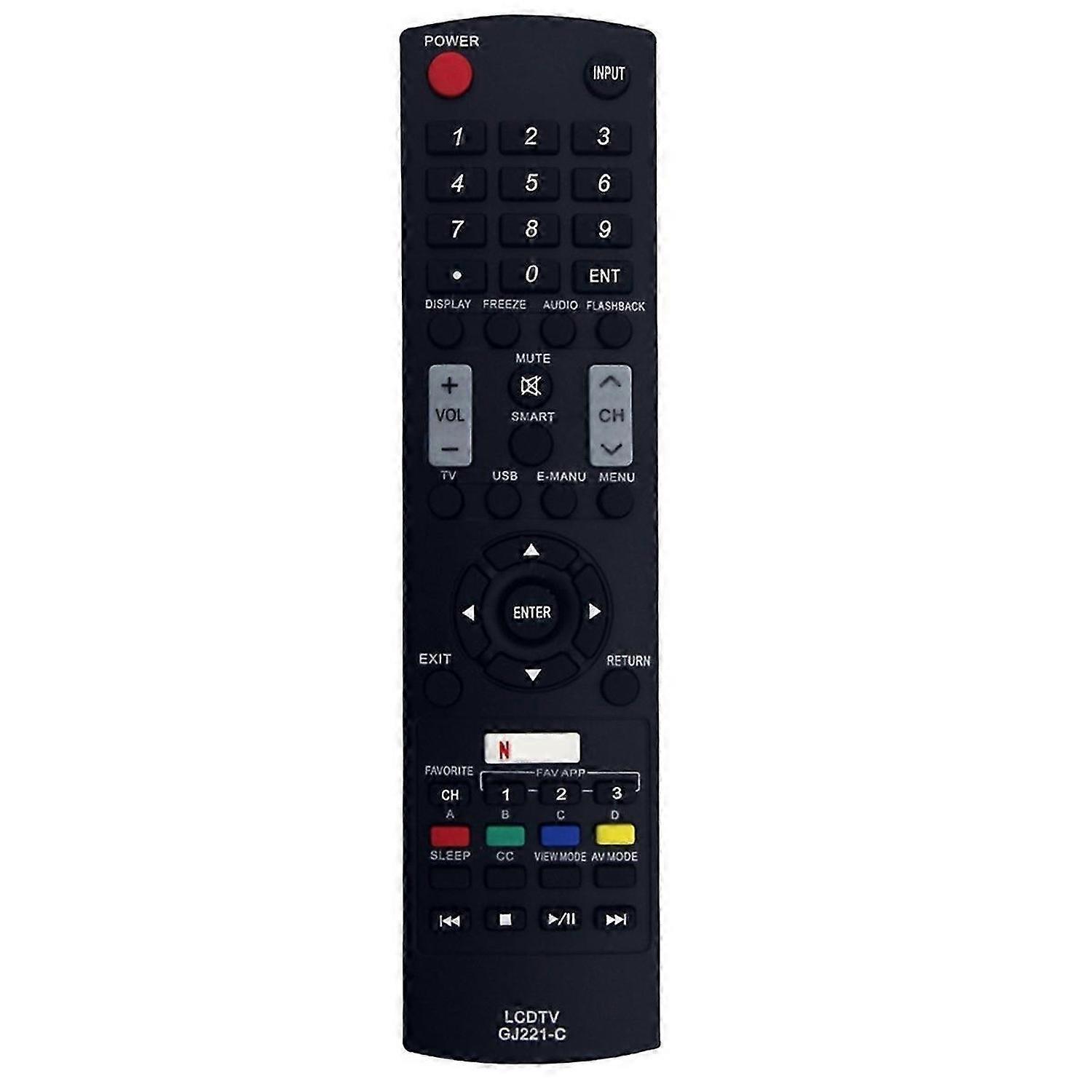 GJ221-C Remote Control Replacment for TV LC32LE653U LC40LE653U LC43LE653U LC-43LE653U LC-48LE653U LC