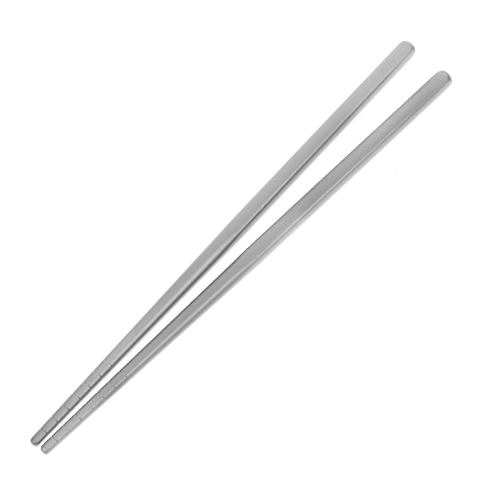 Lightweight Portable Titanium Chopsticks Reusable Metal Utensils, NonSlip Grip Outdoor Picnics, Home Use, 1 Pair
