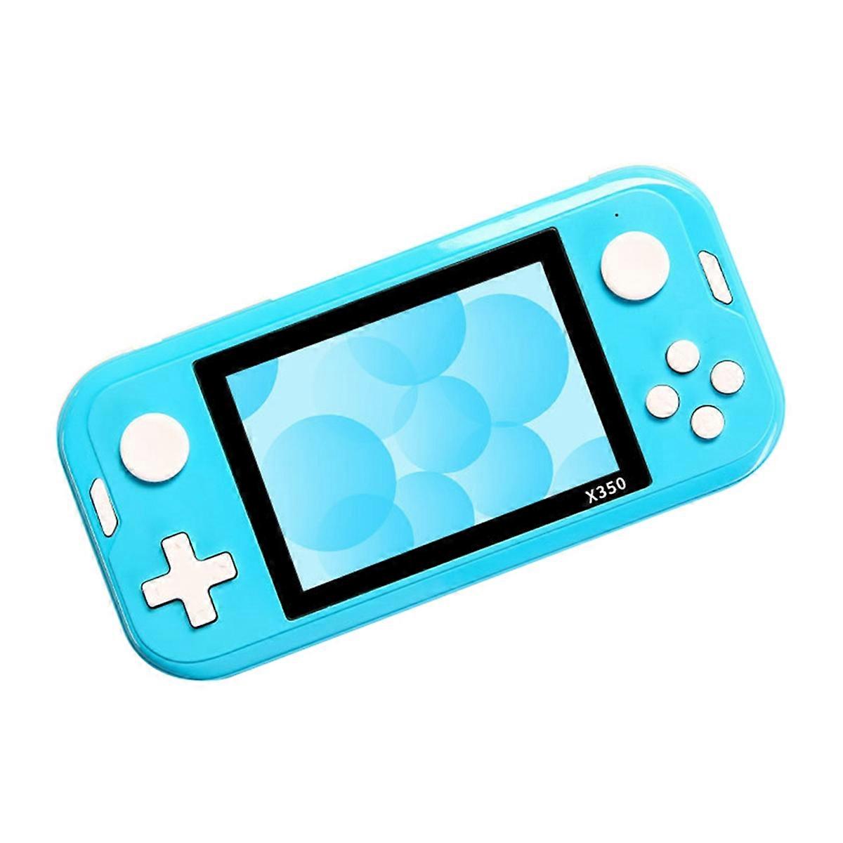 3.5Inch Retro Game Console 8G 6800 Games Portable Game Console Blue