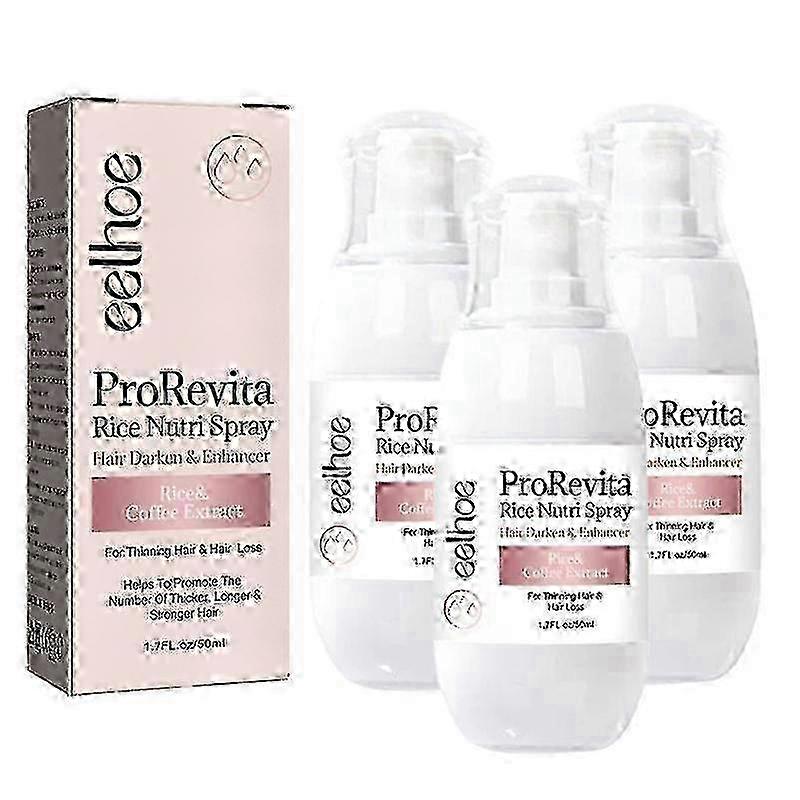 3ks Zephta H-Regrow 2.0, Zephta Opětovný růst vlasů, Prorevita Rice Nutri Spray, na vlasy