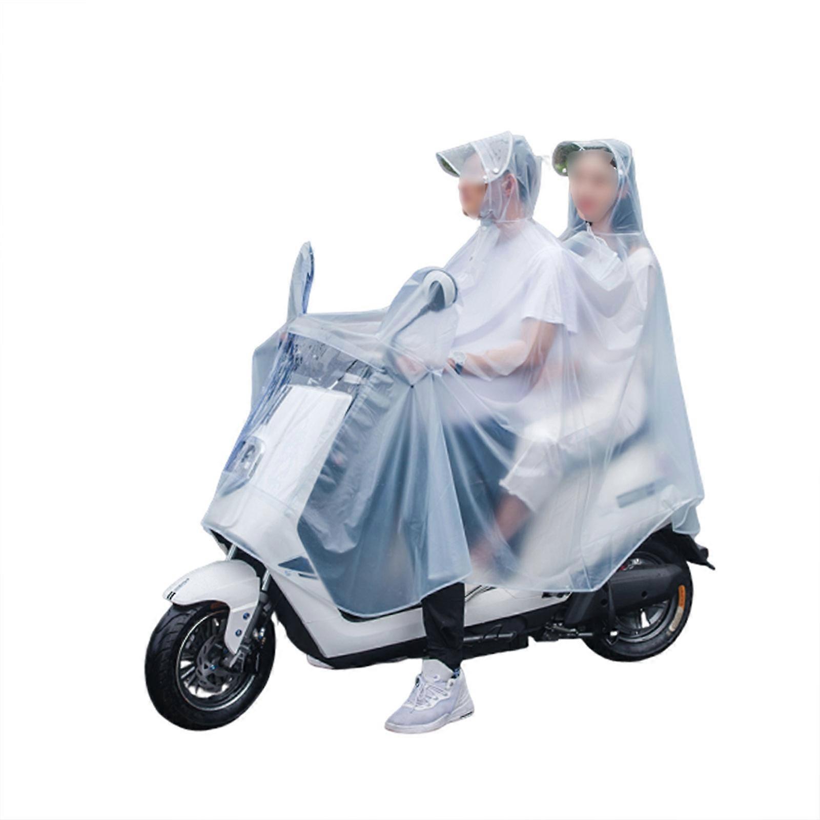 Electrombile Raincoat Practical Rainwear for Man Woman One-Pieces PVC White
