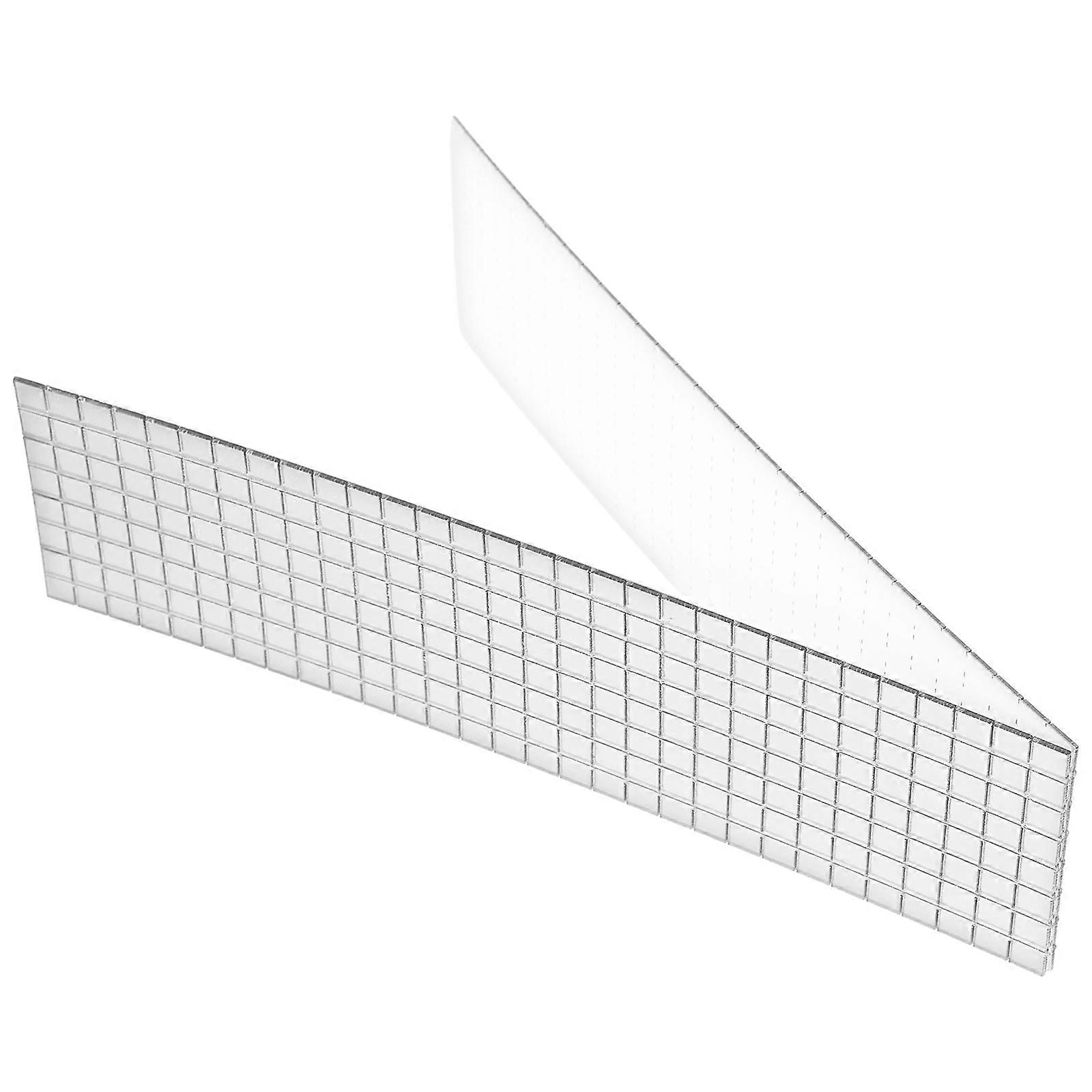 Mirror Tiles Self Adhesive for Wall 3 Rolls Mosaic Tile Stickers