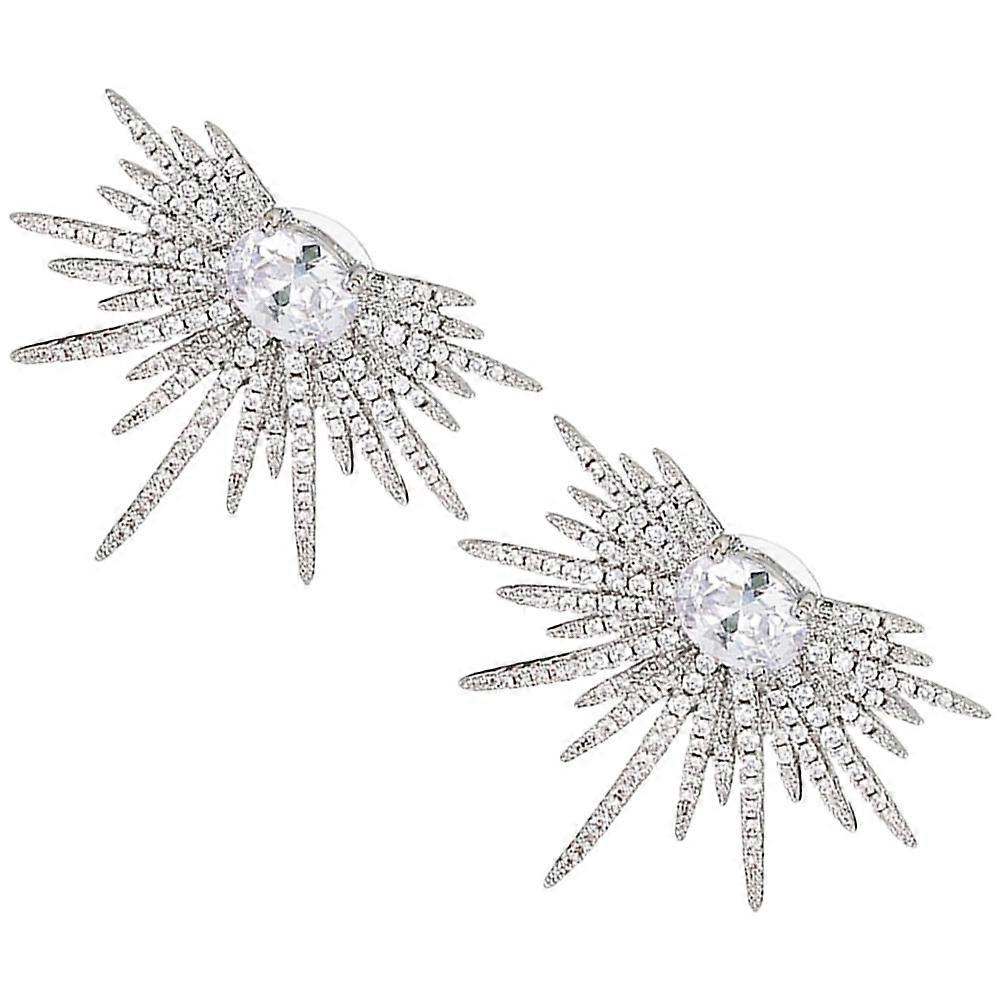 Star Earrings Stud Earrings for Decoration 1Pair Rhinestone