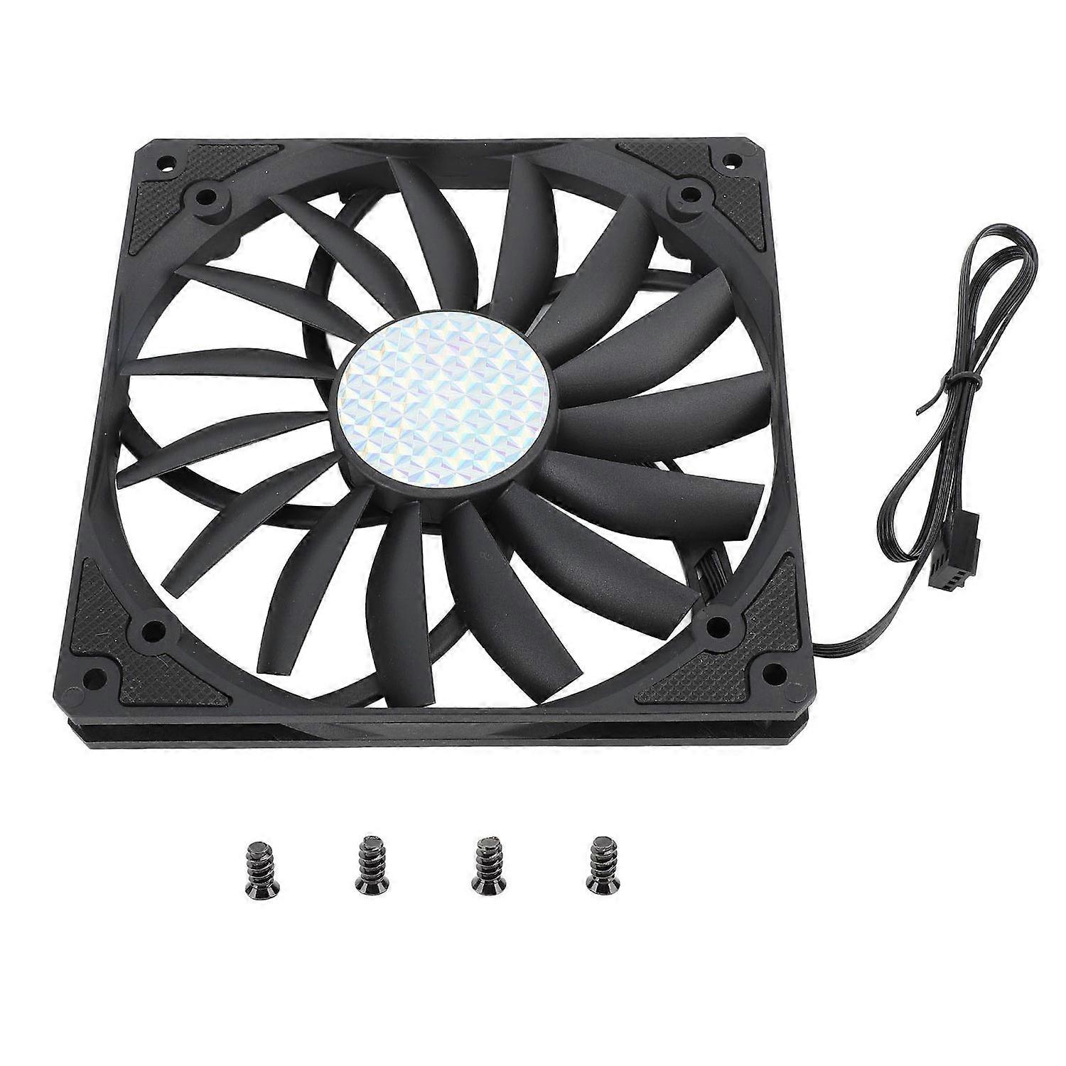Feature:
1. Ultra Thin 140mm 4pin PWM Fan: This fan operates at a maximum noise level of only 31dBA,