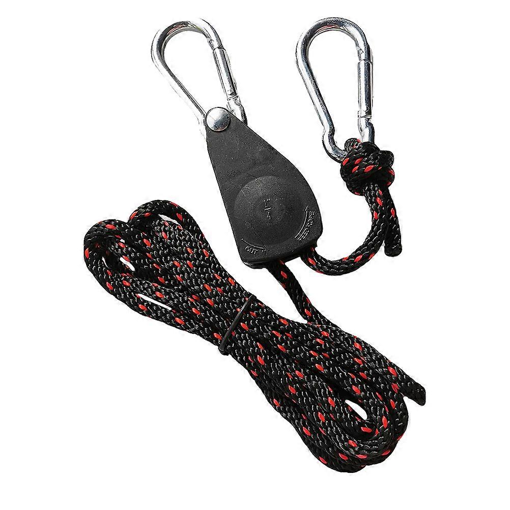 Pulley System Outdoor Pulley Rope Tent Adjustable Hook Lifting 1Set