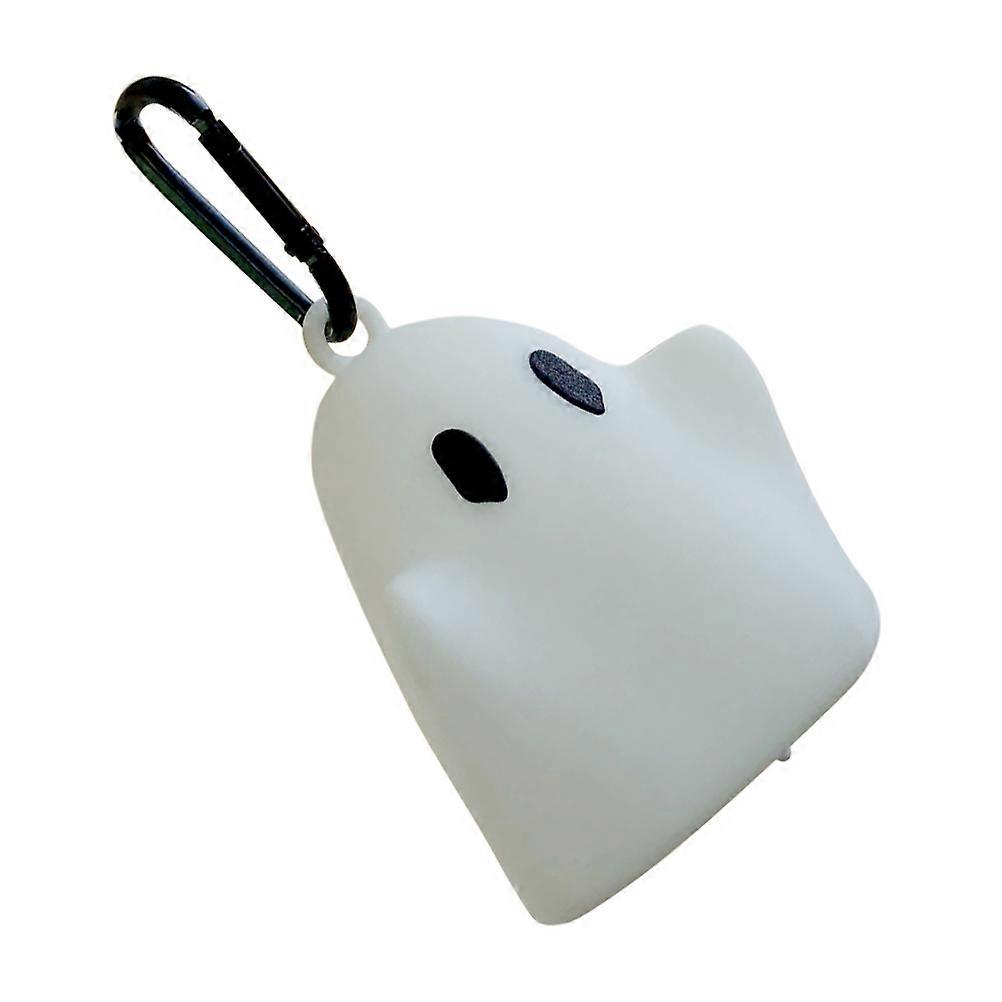 Halloween Ghost Keychain Charm for Decor 5Pcs White Lighted Pendant Accessory