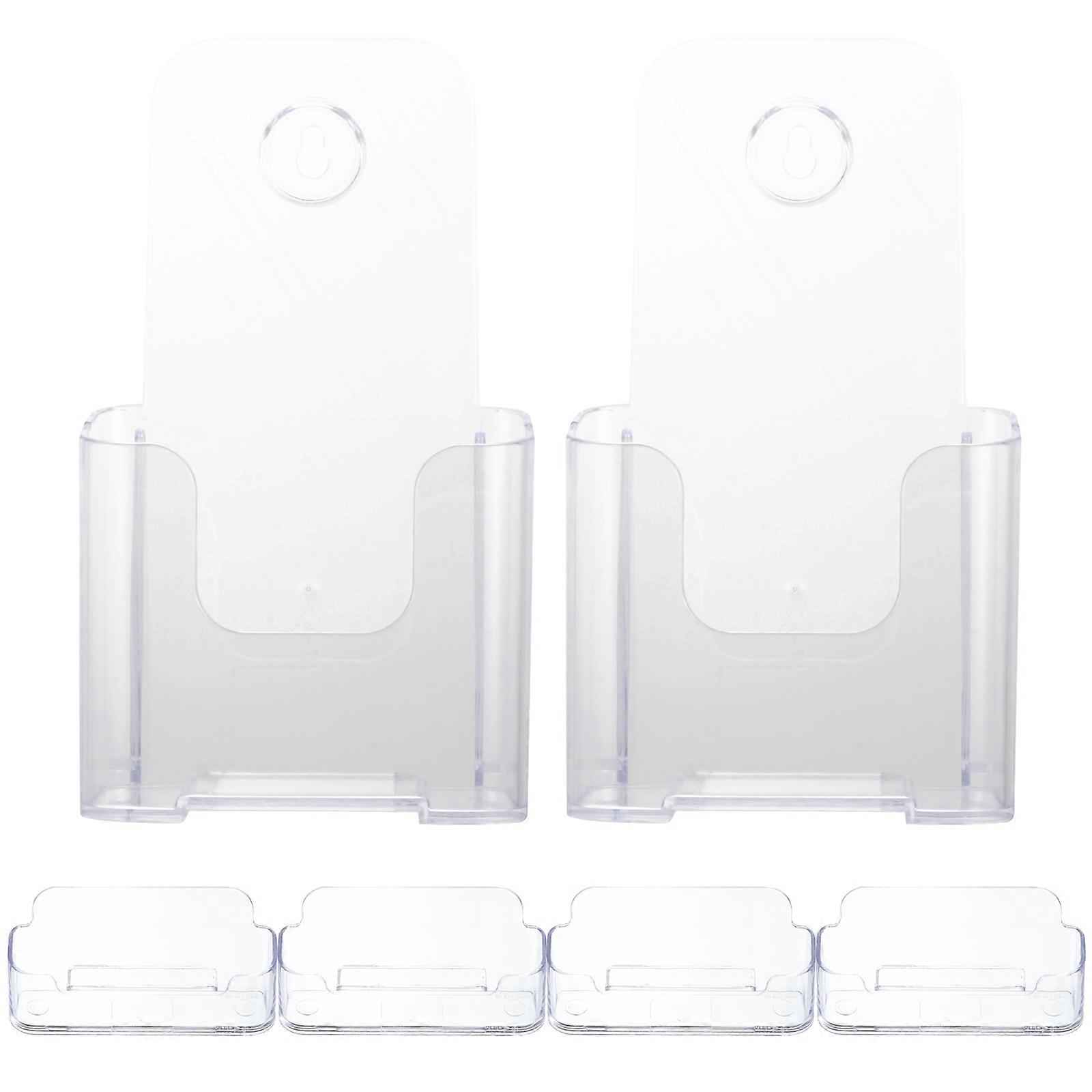 Acrylic Book Display Stand Desktop Book Holder for Storage Use 2Sets