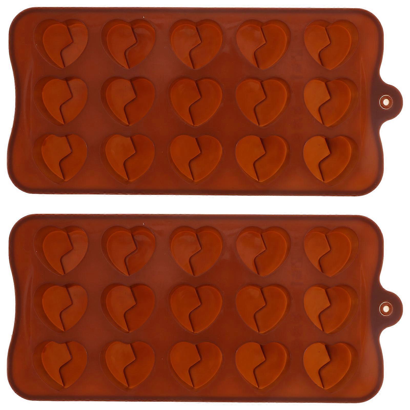 Silicone Chocolate Mold for DIY Use 8Pcs Multi-Grid Candy and Cookie Mold