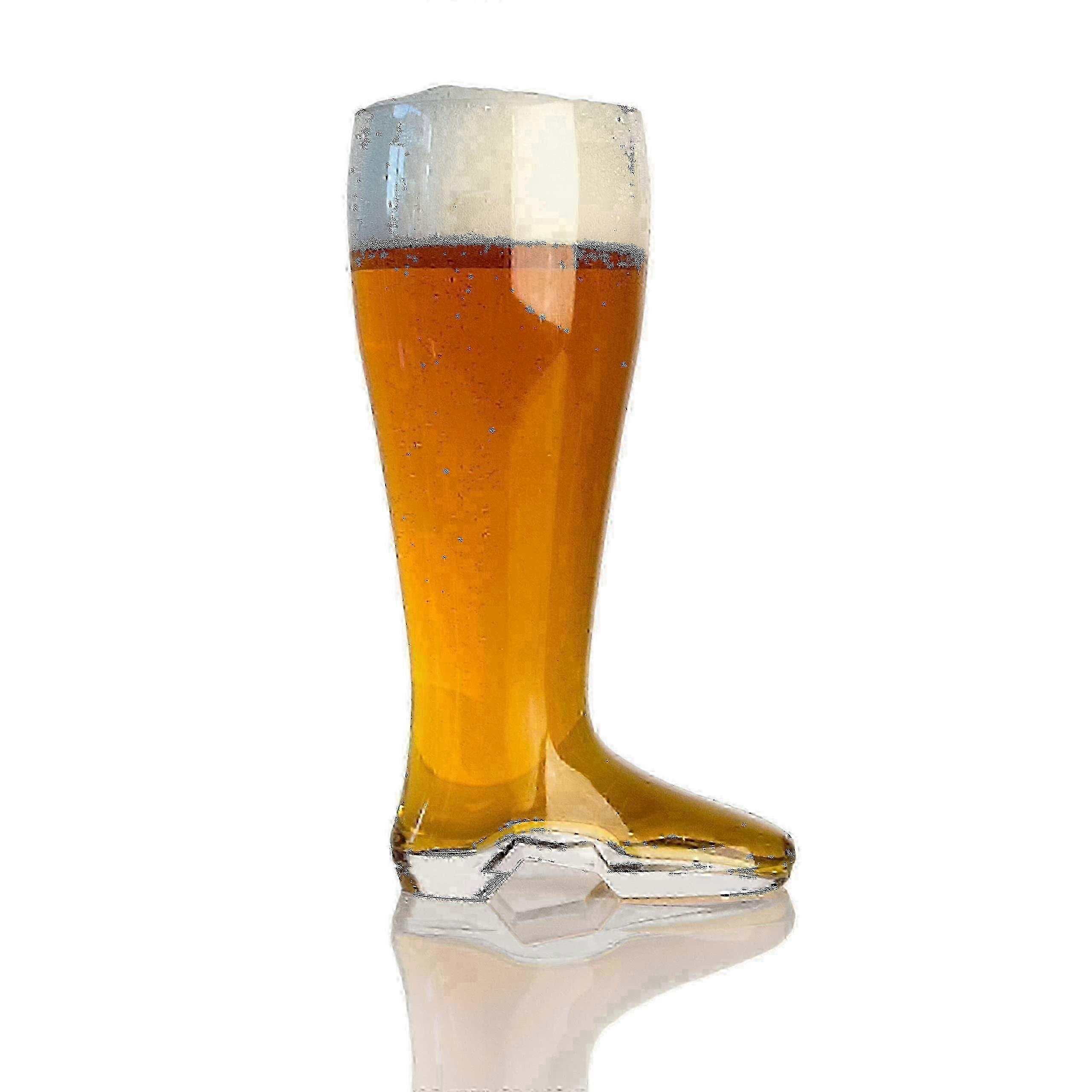 Oktoberfest 2L Glass Boot Beer Mug