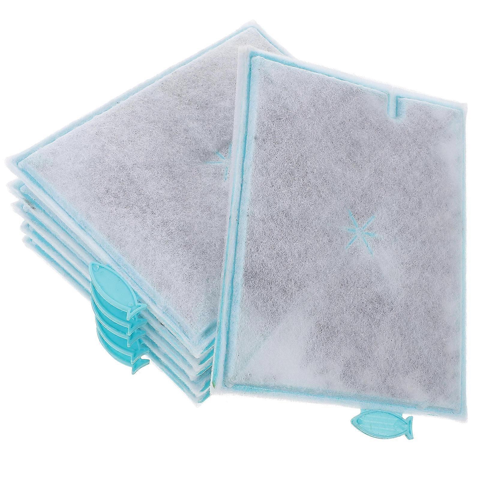 Replacement Aquarium Filter Cotton Pad For Fish Tank Accessories 16.5x13.5cm Water Filtration 6Pcs In Light Grey