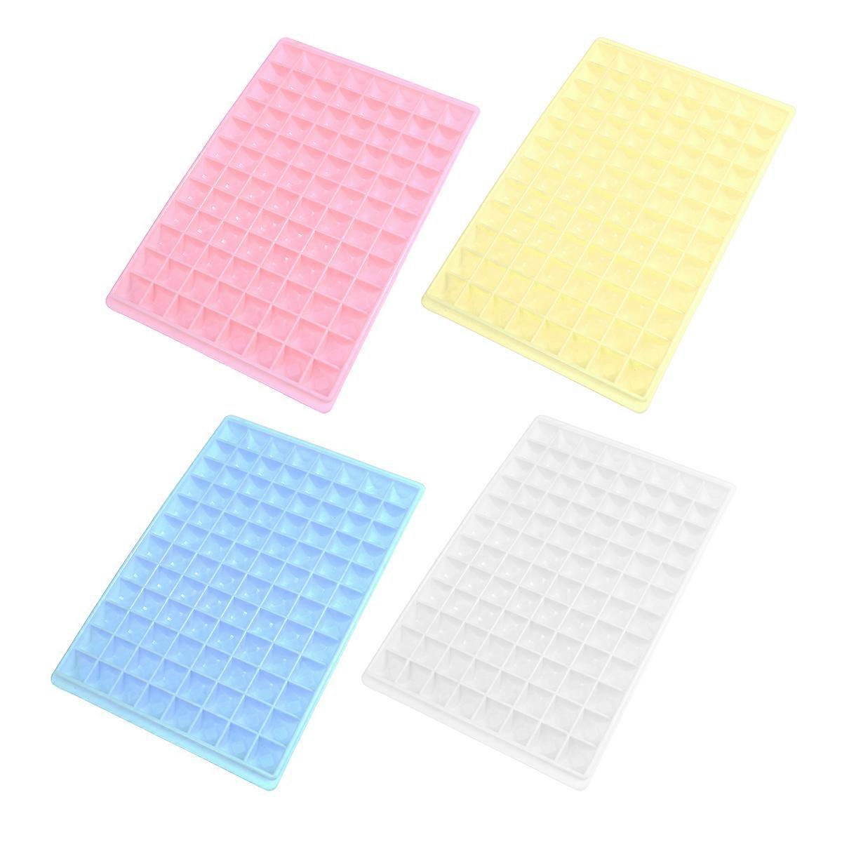Mini Ice Molds Ice Cube Tray for Beverage Cooling with 96 Diamond Cubes
