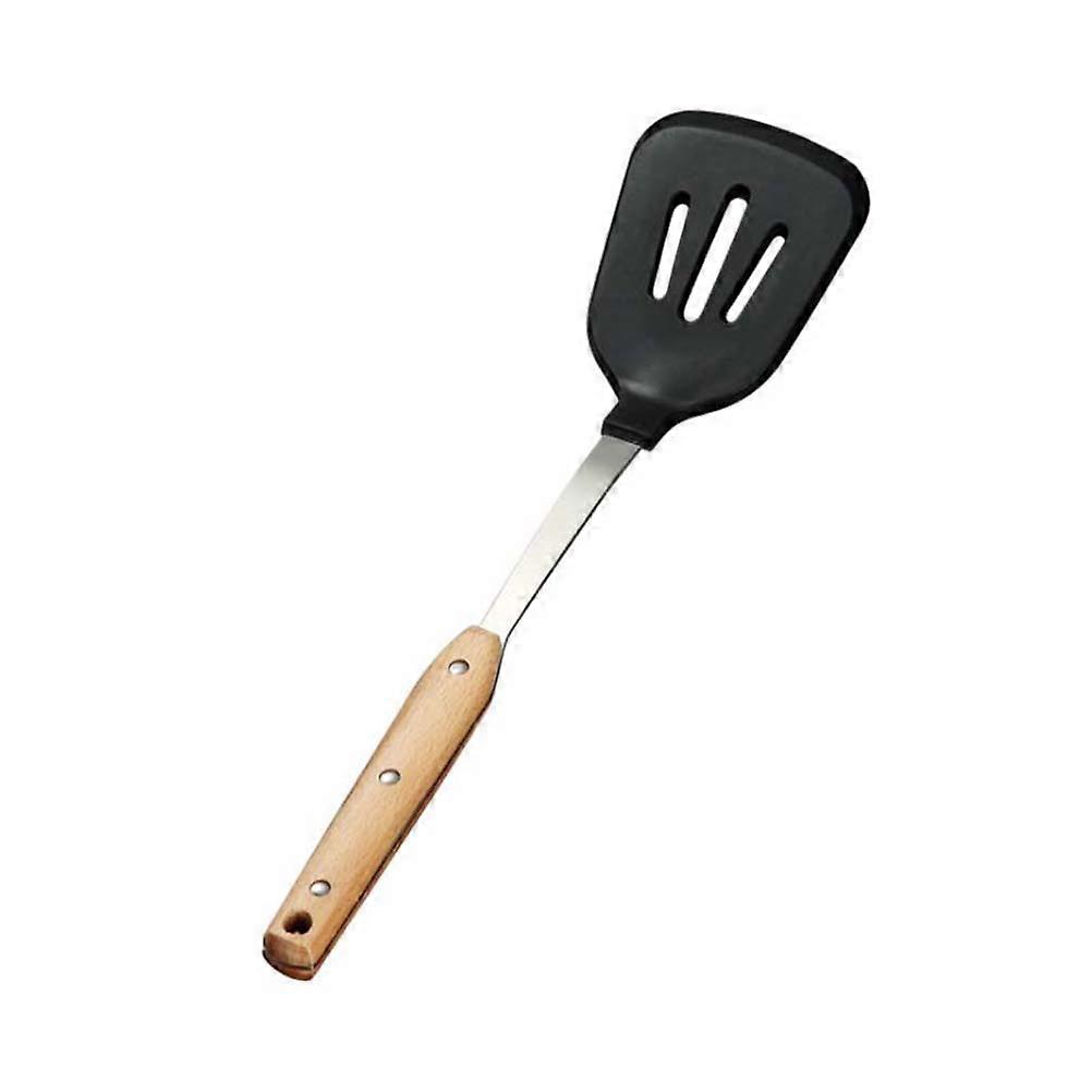 Wood Handle Non-Stick Spatula Cooking Spatula for Home 2Pcs