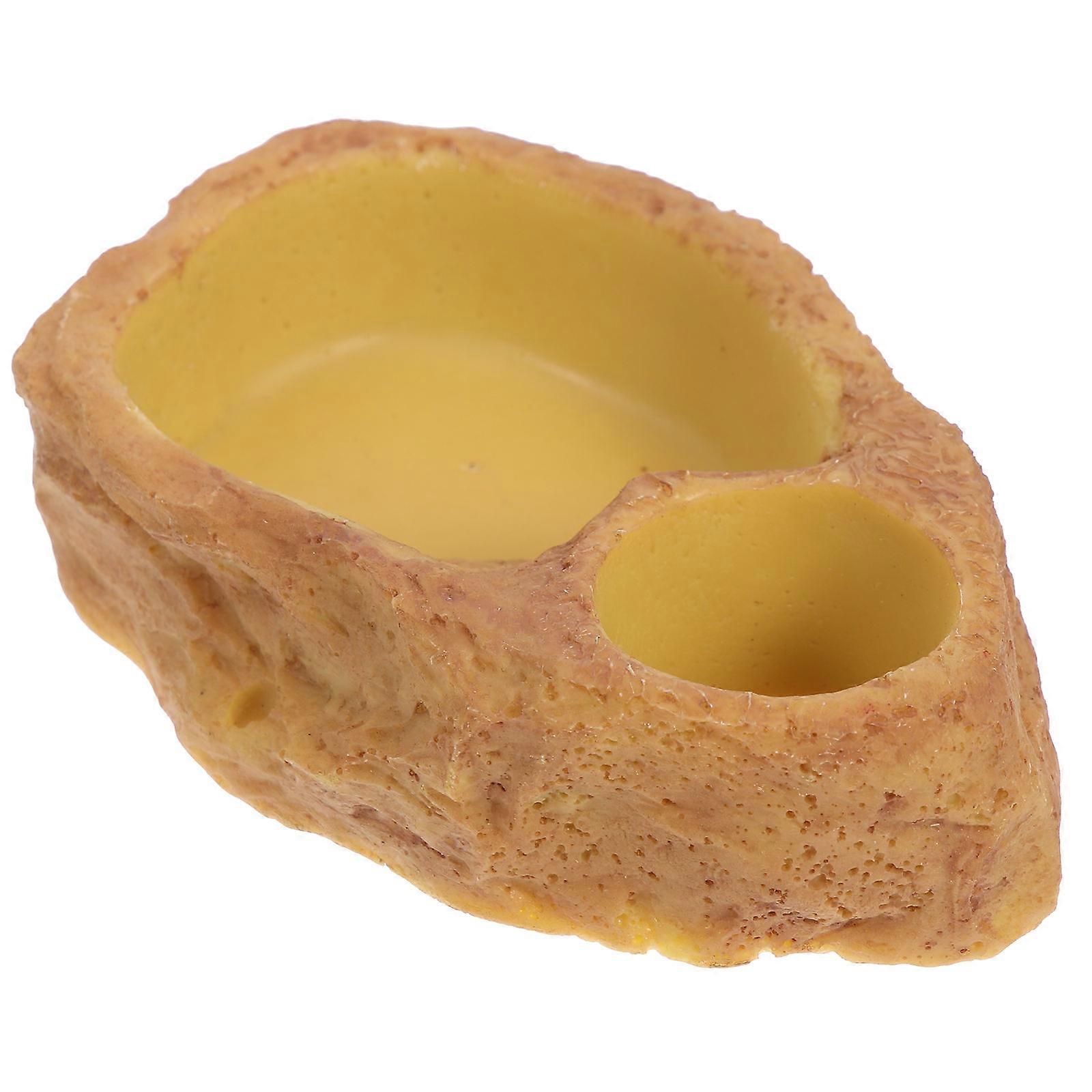 Reptile Food Basin Tortoise Feeding Basin for Storage 4Pcs Pack