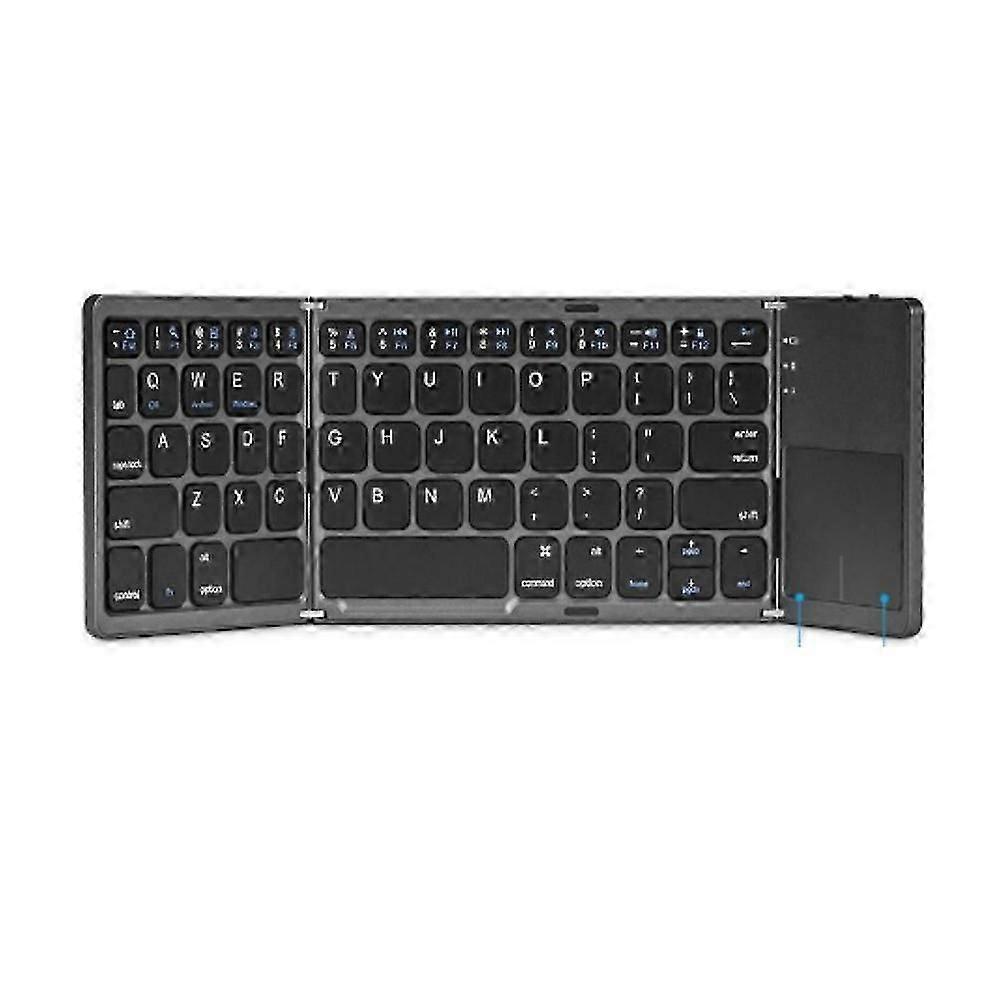 Prncalprior Foldable Bluetooth Keyboard with Touchpad, Wireless Mini Keyboard