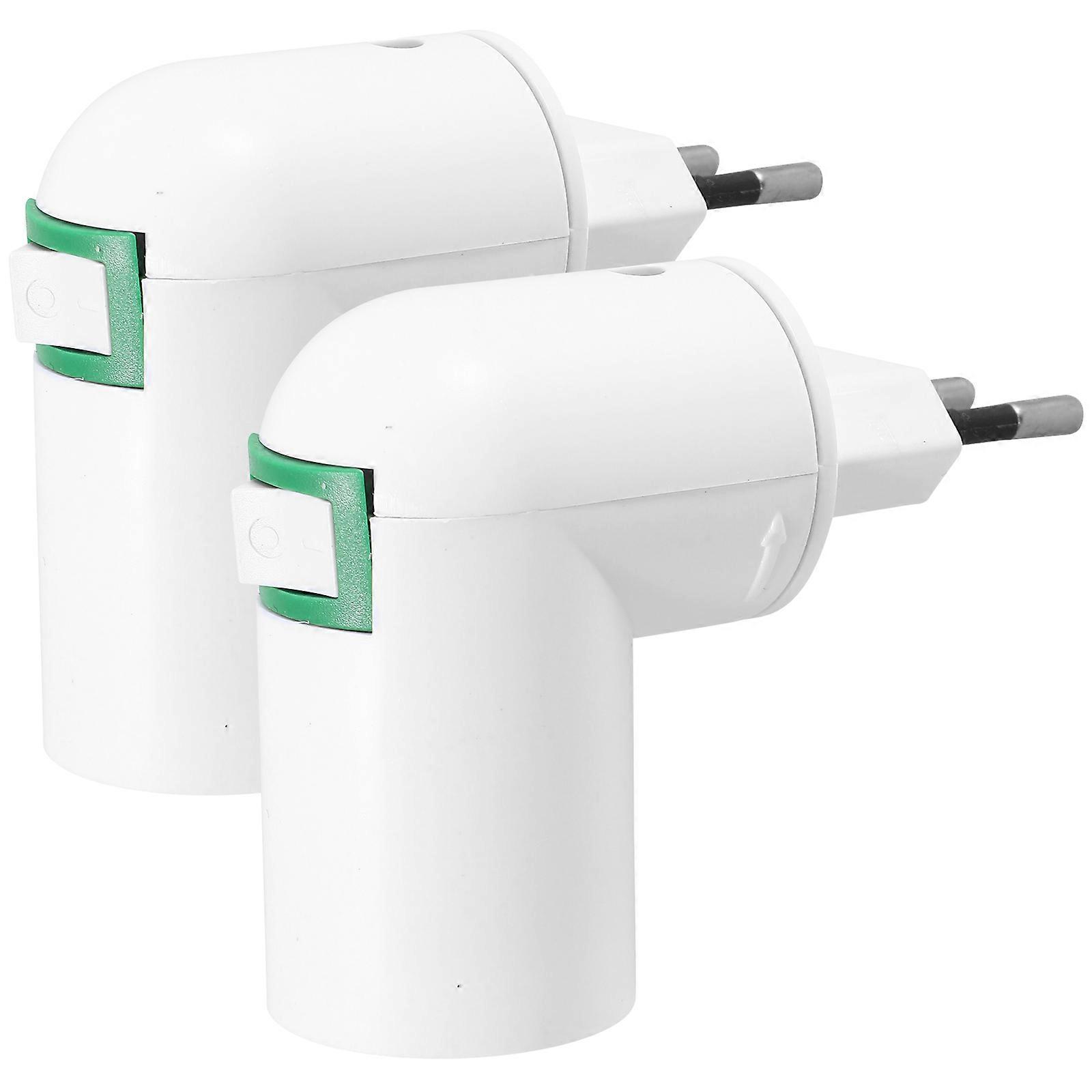 Plug In Light Socket Lamp Bulbs Holder Adapters Power Supply for Light Bulbs Home Use 2Set