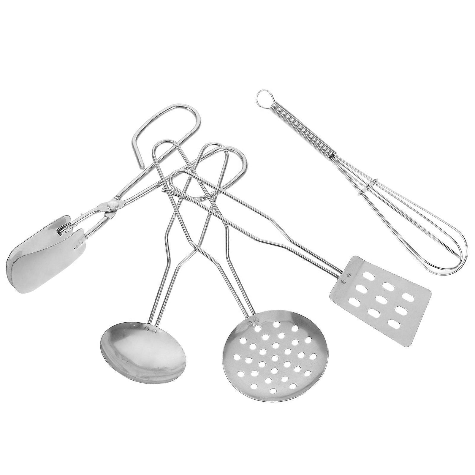 Mini Cooking Utensils Set for Kids Realistic Pretend Play Kitchen Tools 4Sets