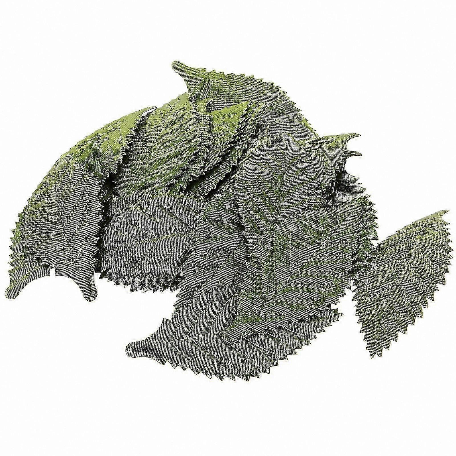 Olive Green Artificial Leaves 200 Pieces Ideal for Crafting and Floral Design Projects Perfect for Hobbyists and Creative Minds