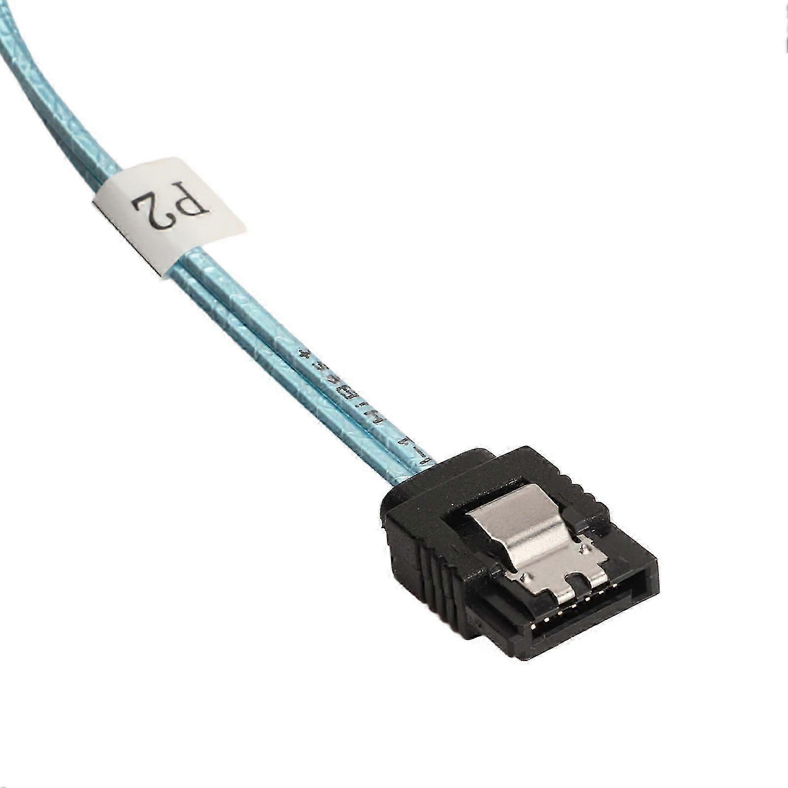 Mini SAS to 4 SATA Cable 7-Pin 12 Gbps Tinned Copper Gold-Plated Contactor SFF