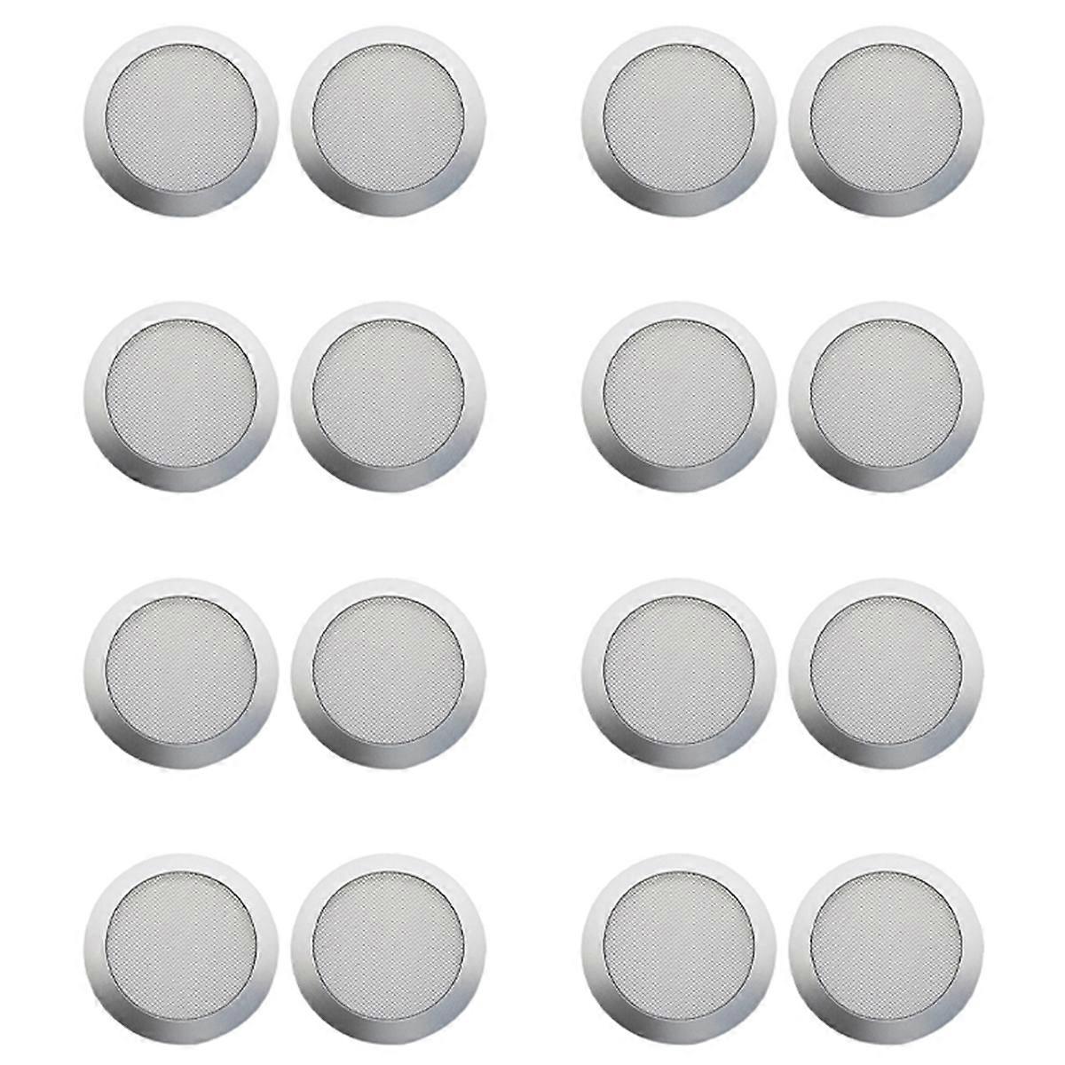 Ceiling Speaker Grille, 4-Inch Embedded Audio Speaker Grille(Silver)