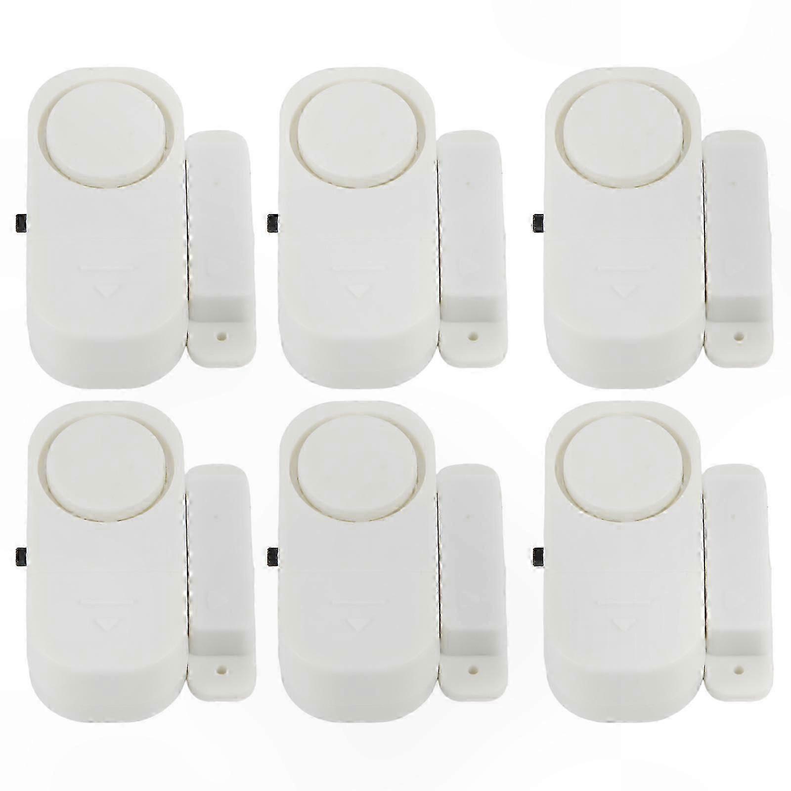 6-Pack Wireless Door and Window Alarm System with Magnetic Sensor for Home Security Entry Protector