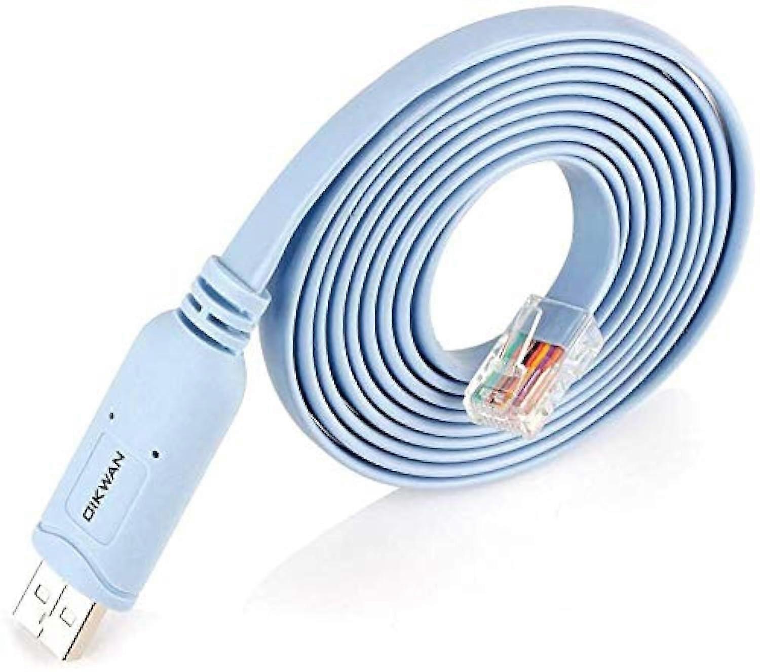 Console Cable USB to RJ45 For Routers And Switches, USB A to RJ45 Console Cable, Windows 7 8 10 11 Compatible, 10 Ft